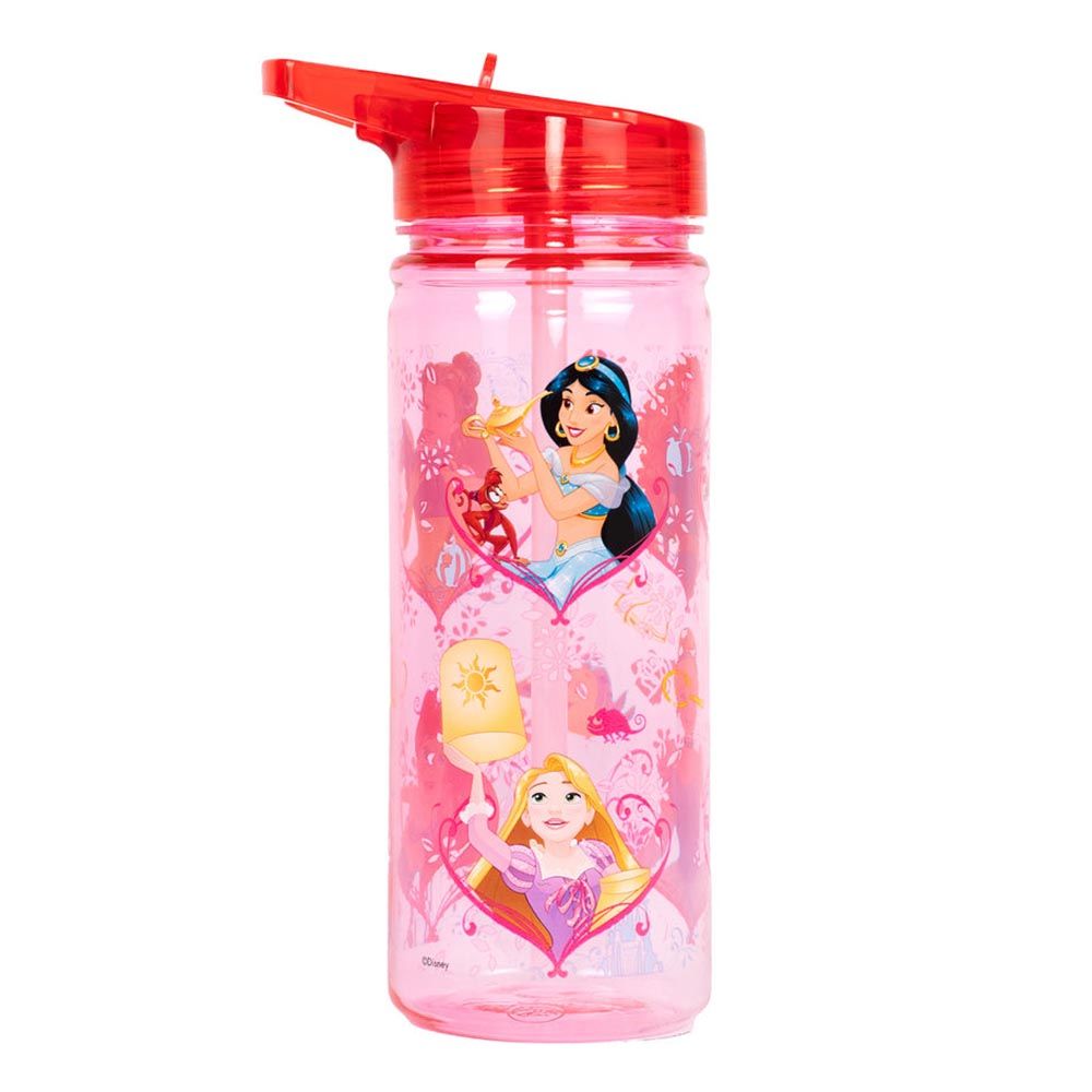 Fringoo - Plastic Bottle w/ Straw - Disney Princess - 580 ml