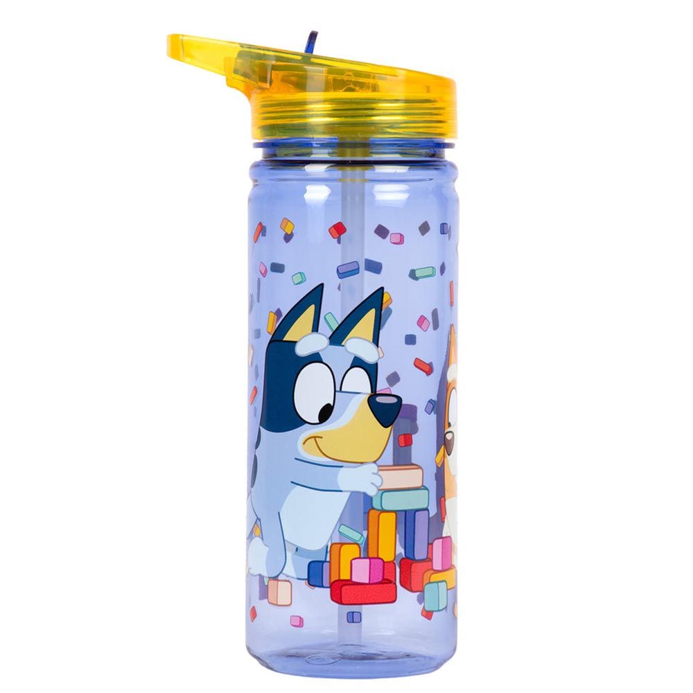 Fringoo - Plastic Bottle w/ Straw - Bluey - 580 ml