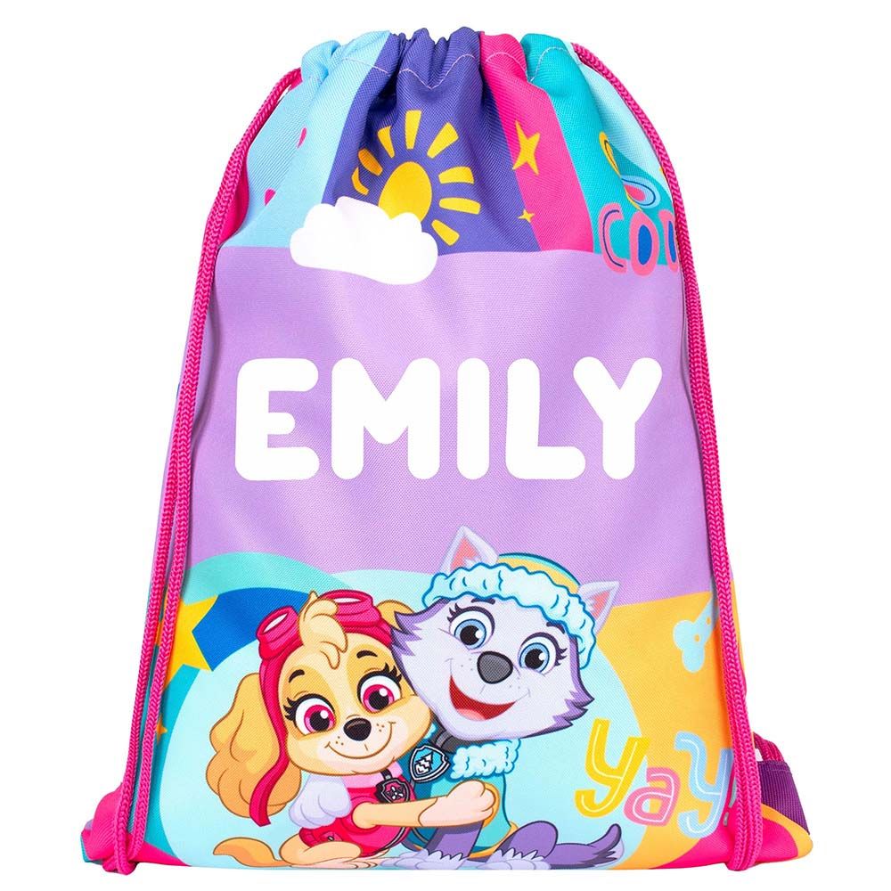 Fringoo - Personalized Drawstring Bag - Paw Patrol Skye - 16-inch