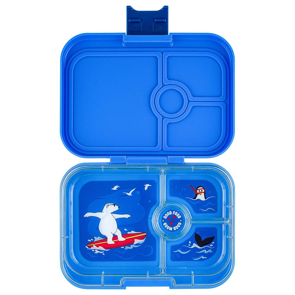 Yumbox - Polar Bear Panino 4 Compartments Lunch Box - Surf Blue