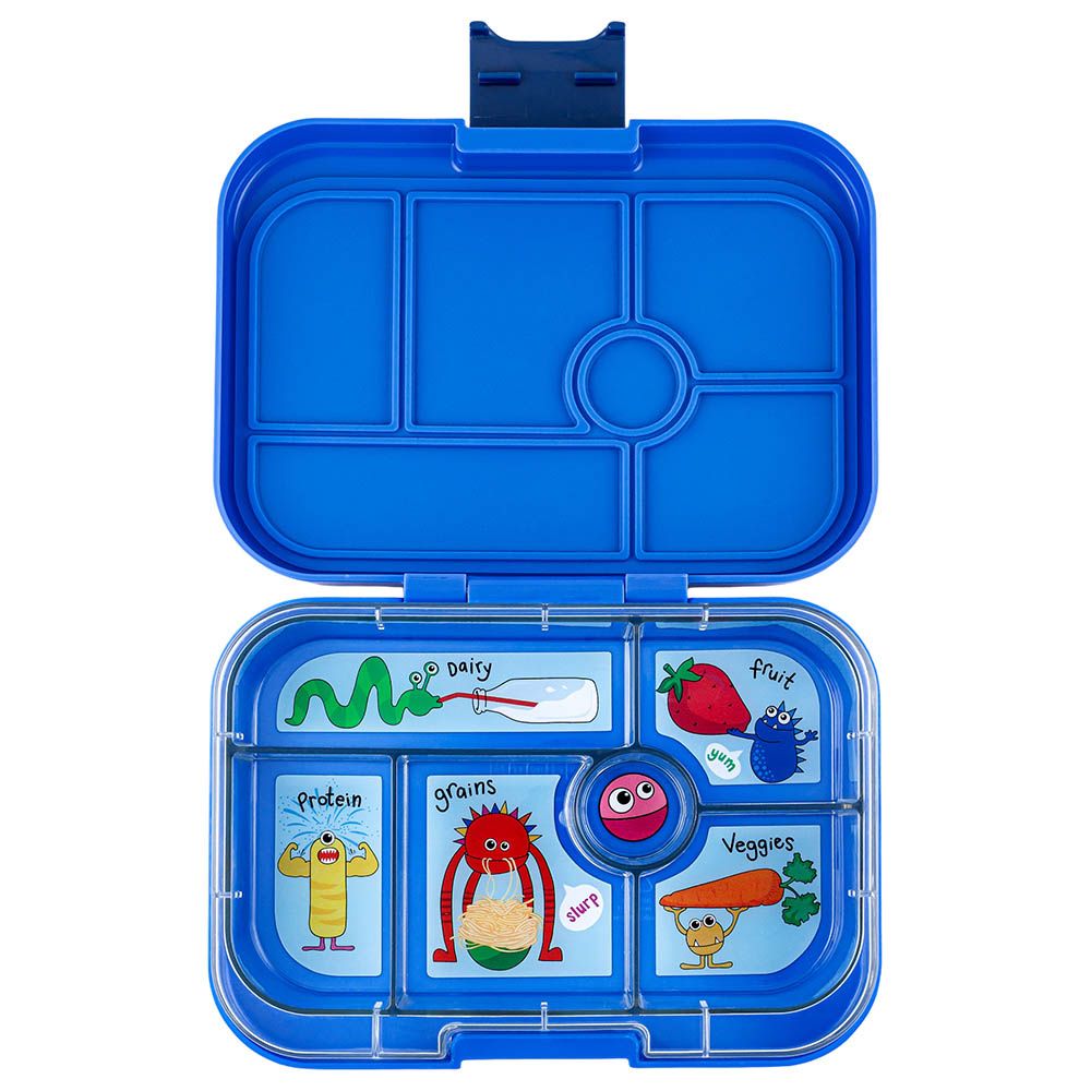 Yumbox - Funny Monster 6 Compartments Lunch Box - Surf Blue