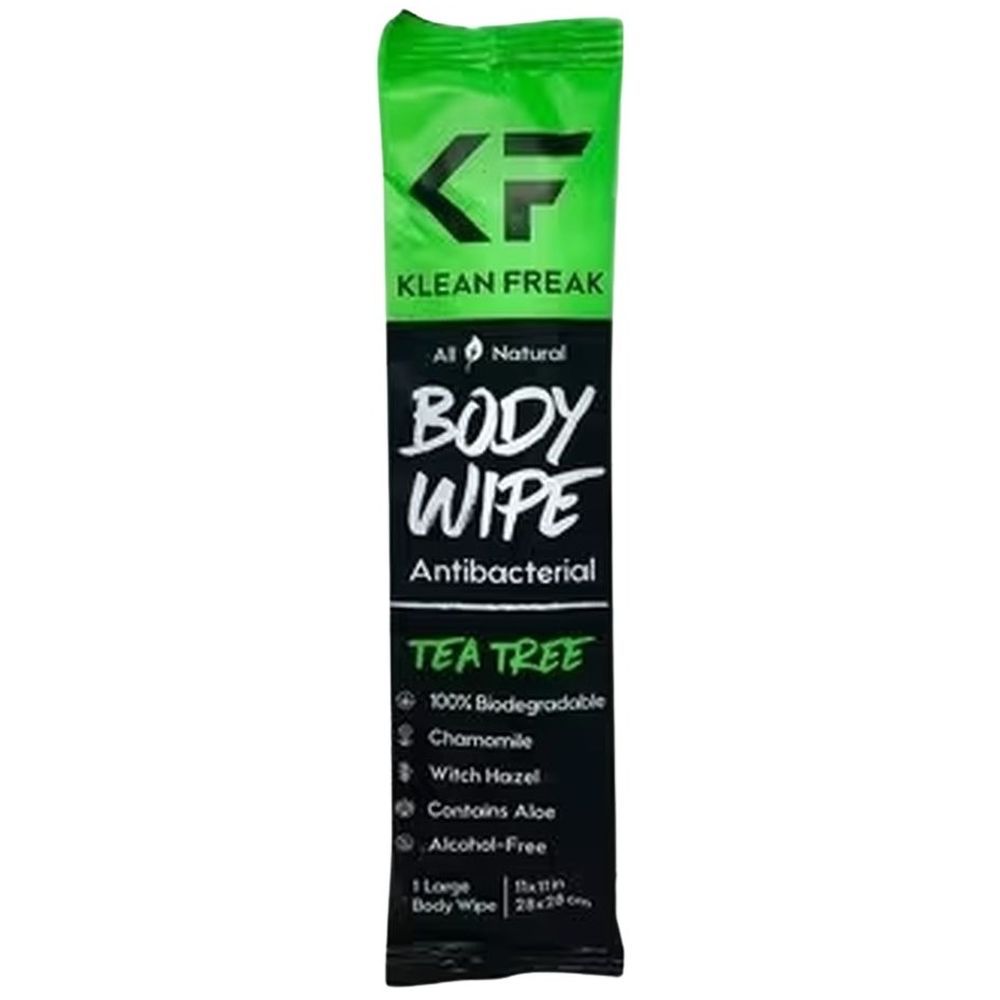 Klean Freak - Body Wipes - Single Sachet - Tea Tree