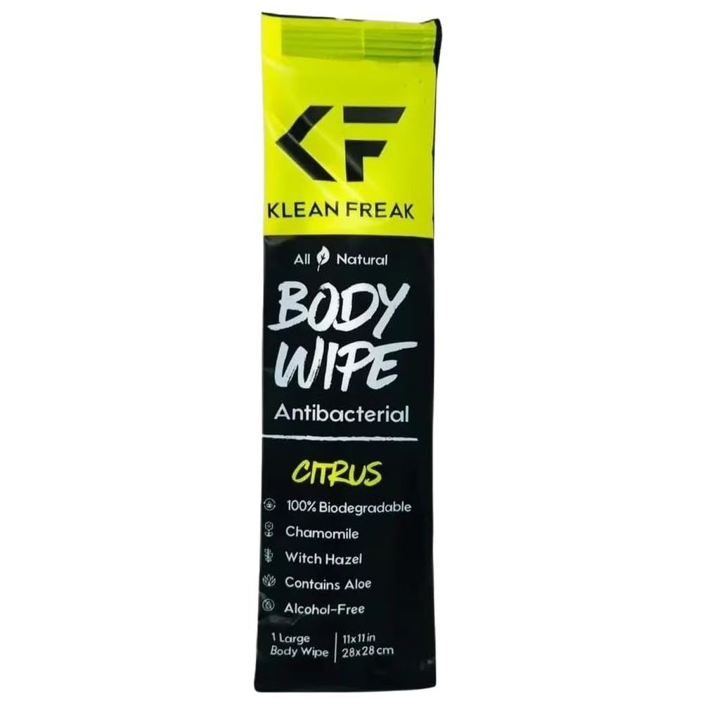 Klean Freak - Body Wipes - Single Sachet - Citrus