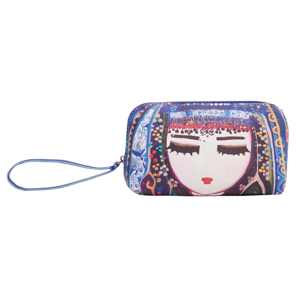 Biggdesign - Travel Cosmetic Bag - 6 x 4 x 3-Inch - Blue