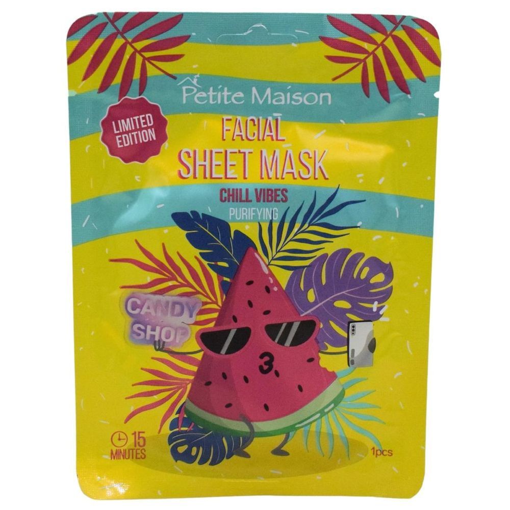 Petite Maison - Chill Vibes Facial Sheet Mask - Purifying - 20ml