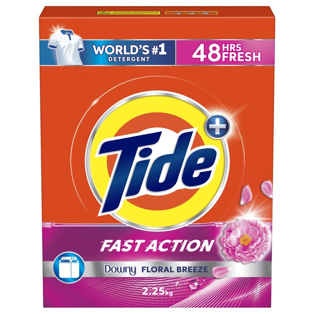 Tide - Fast Action Laundry Detergent Powder With Floral Breeze - 2.25 Kg