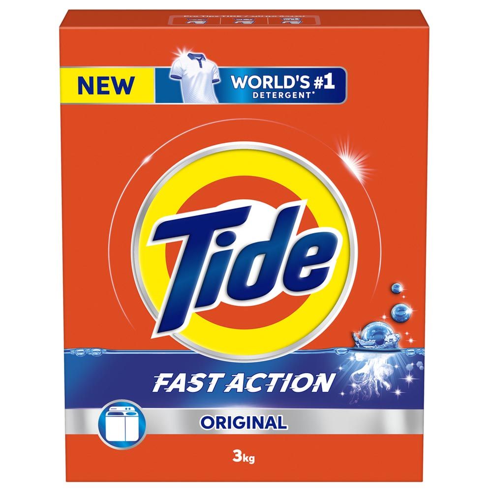 Tide - Original Fast Action Laundry Detergent Powder - 3 Kg