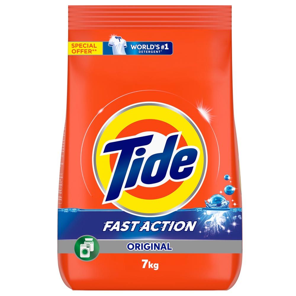 Tide - Fast Action Laundry Detergent Powder - 7 Kg