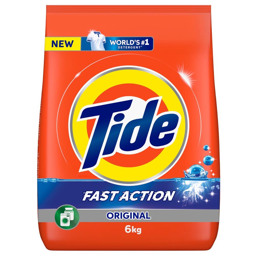 Tide - Fast Action Original Laundry Detergent Powder - 6 Kg