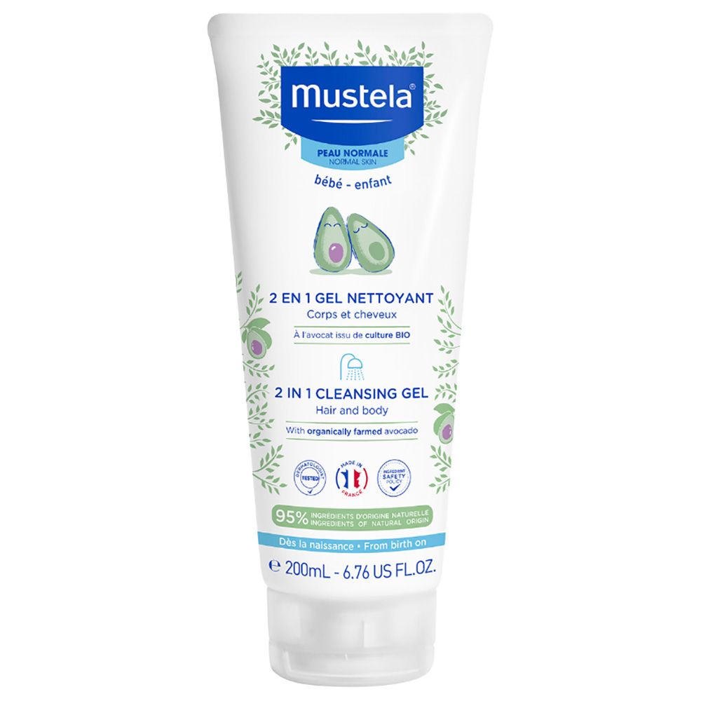 Mustela - 2-in-1 Cleansing Gel Hair and Body 200ml