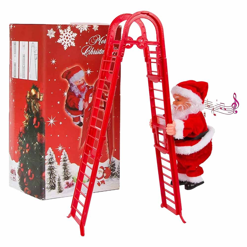 Galaxy Bubbles - Santa Claus Climbing Ladder Rope Christmas Decoration