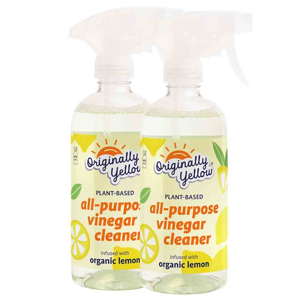 Originally Yellow - All-Purpose Vinegar Cleaner Spray - Lemon - 470 ml - Pack of 2