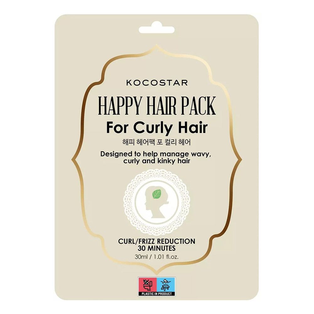 Kocostar - Happy Hair Pack For Curly And Kinky Hair - 30 ml