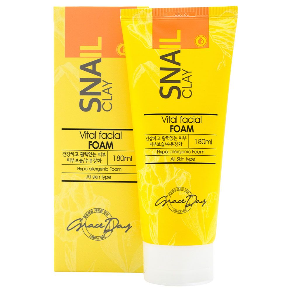 Grace Day - Snail Clay Fresh Facial Foam - 180ml