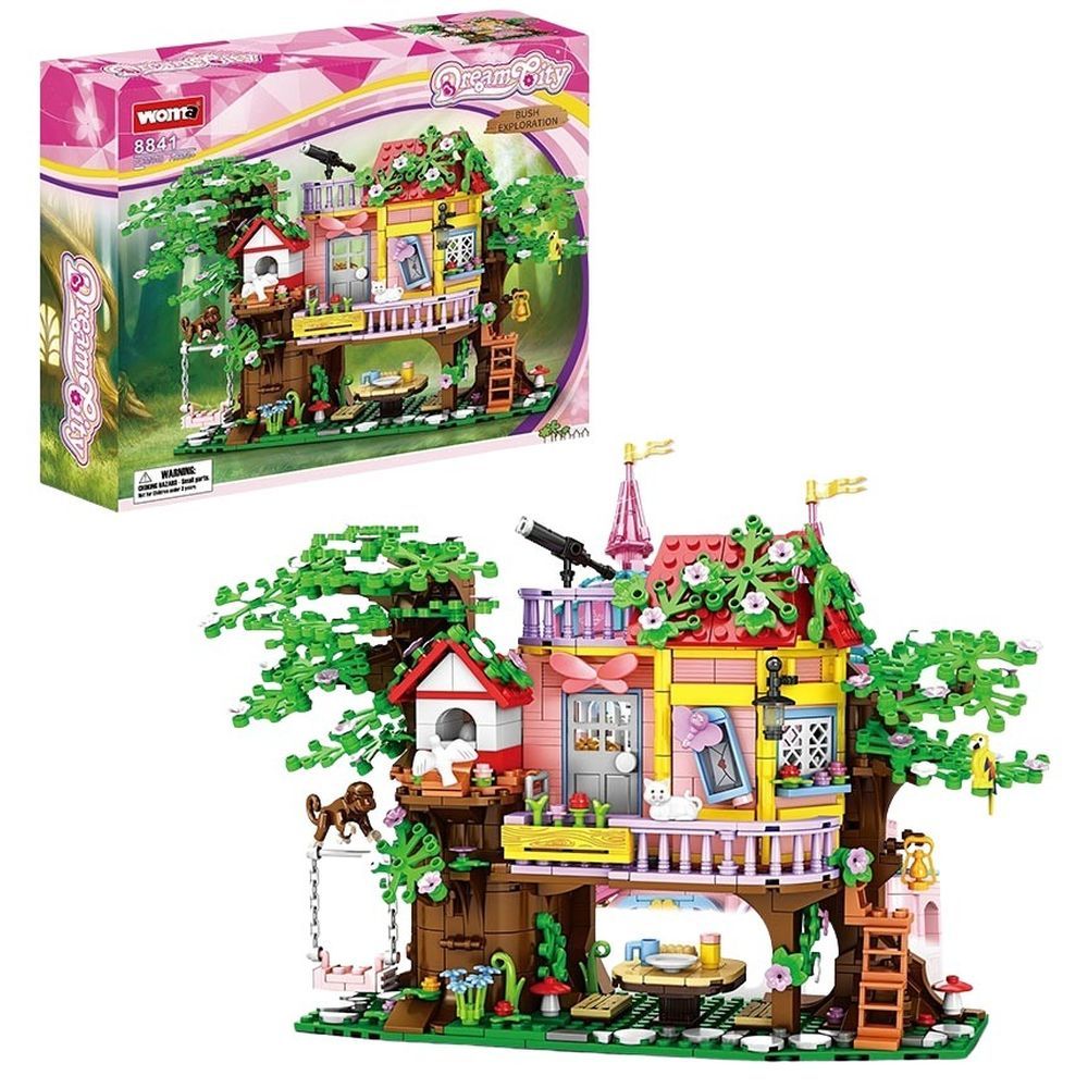 Woma - Dream City Tree House Building Blocks Set - 840 Pcs