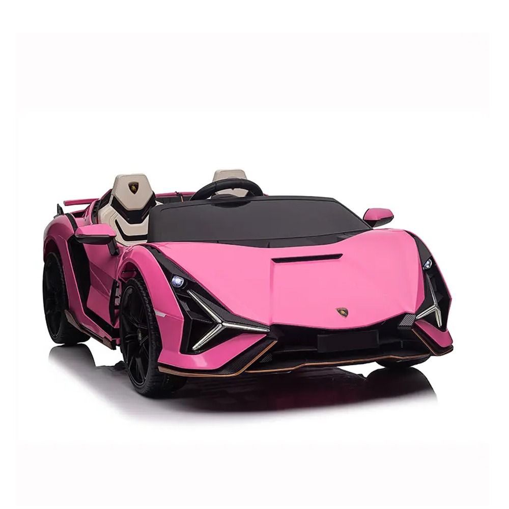 Megastar - Lamborghini Sian 2-Seater Ride-On Car - Pink