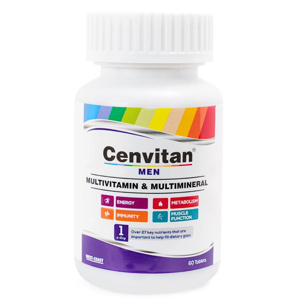 Cenvitan - Men Multi-Vitamin & Minerals Tablets - 60 Pcs