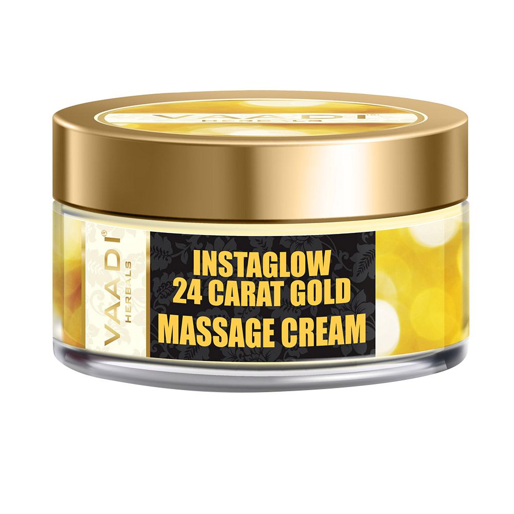 Vaadi Herbals - Instaglow 24 Carat Gold Massage Cream - 50 gm