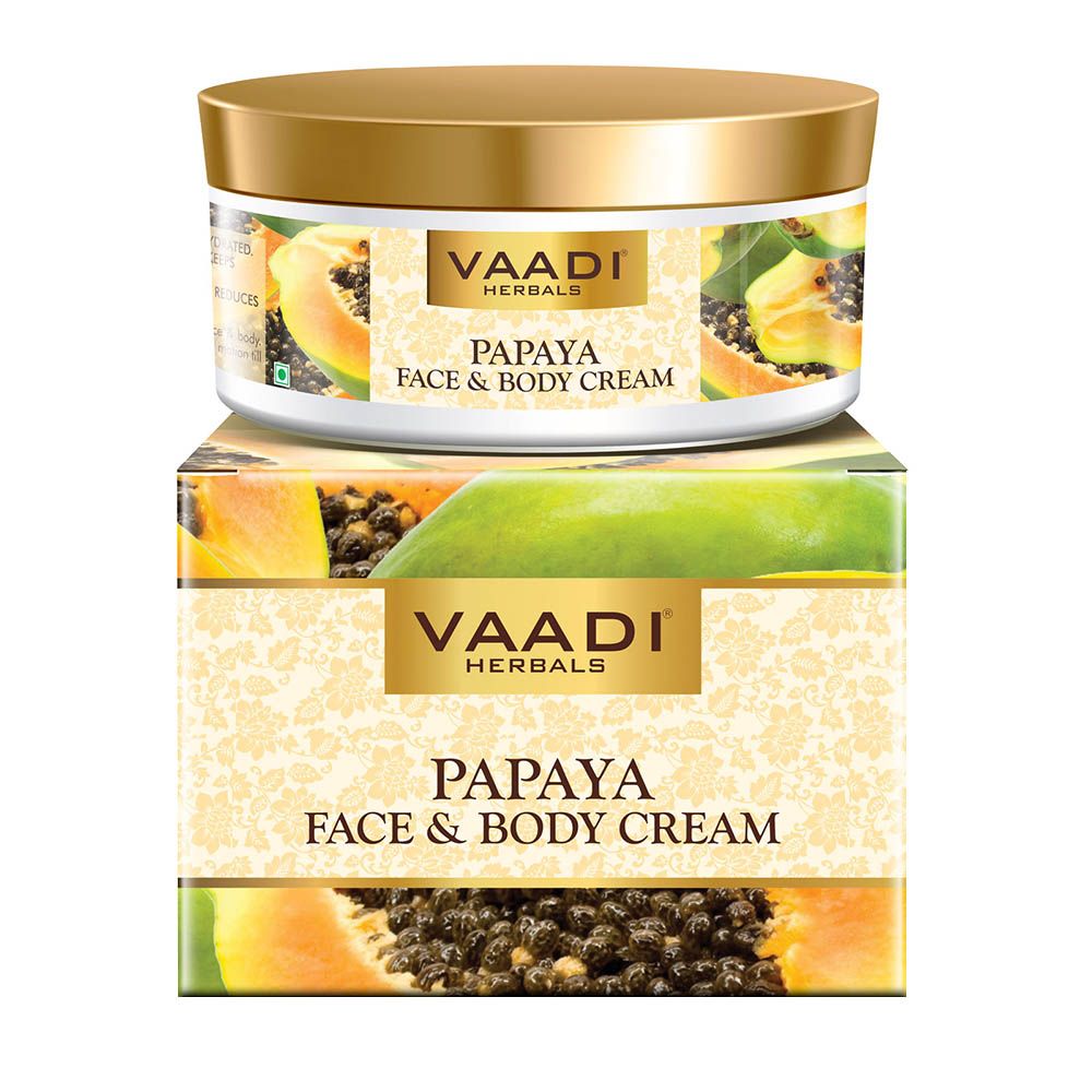 Vaadi Herbals - Papaya Face And Body Cream - 150 gm