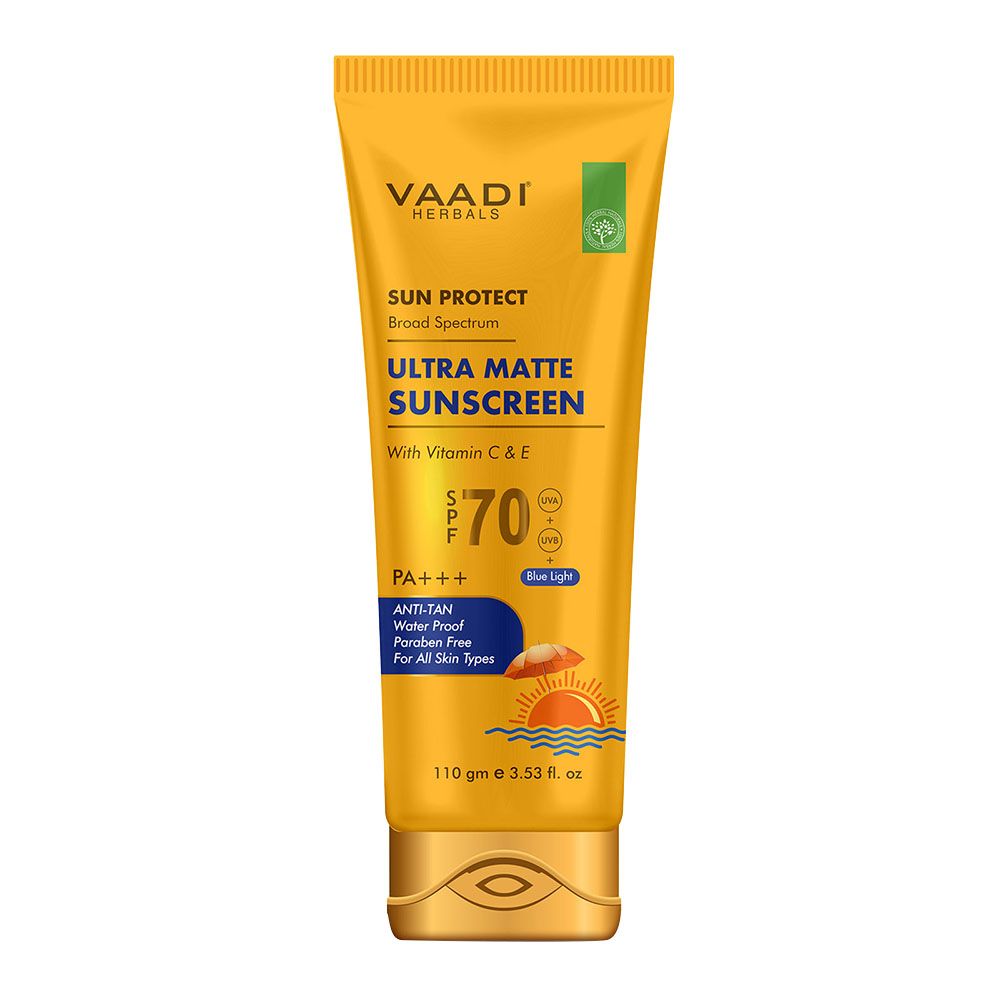 Vaadi Herbals - Ultra Matte Sunscreen w/ SPF 70 - 110 ml