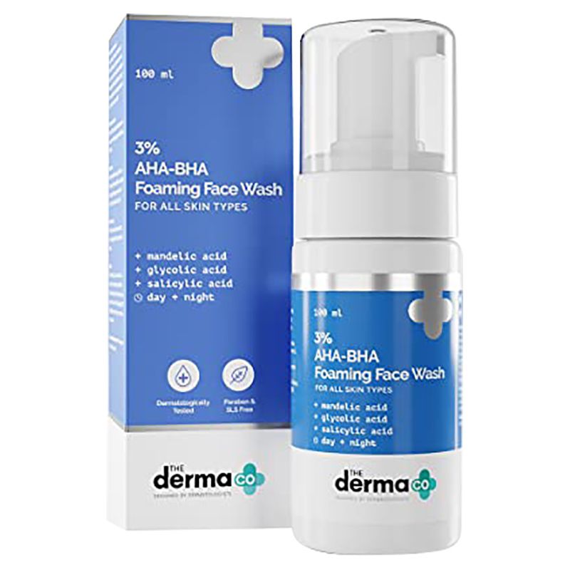 The Derma Co - 3% AHA-BHA Anti Acne Face Wash - 100 ml