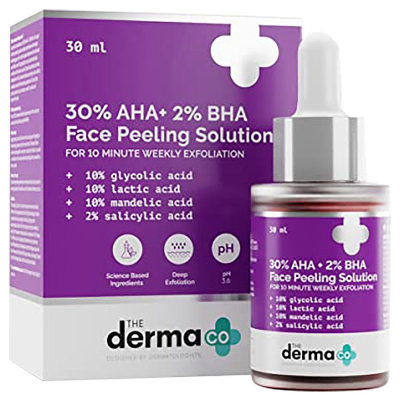 The Derma Co - 30% AHA & 2% BHA Face Peeling Solution - 30 ml