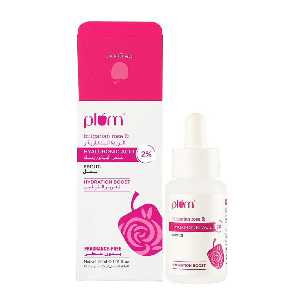 Plum Goodness - Bulgarian Rose And 2% Hyaluronic Acid Serum - 30 ml