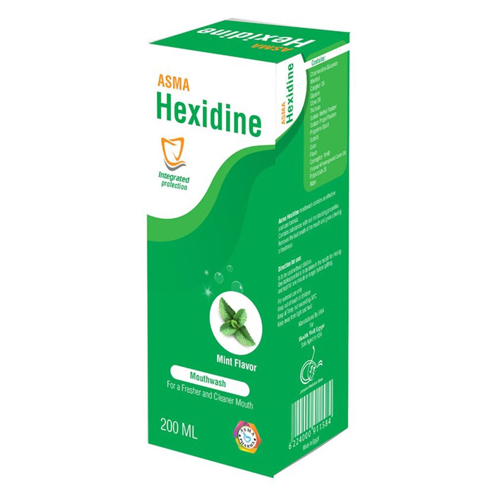 Asma - Hexidine Mouthwash - Mint Flavor - 200 ml