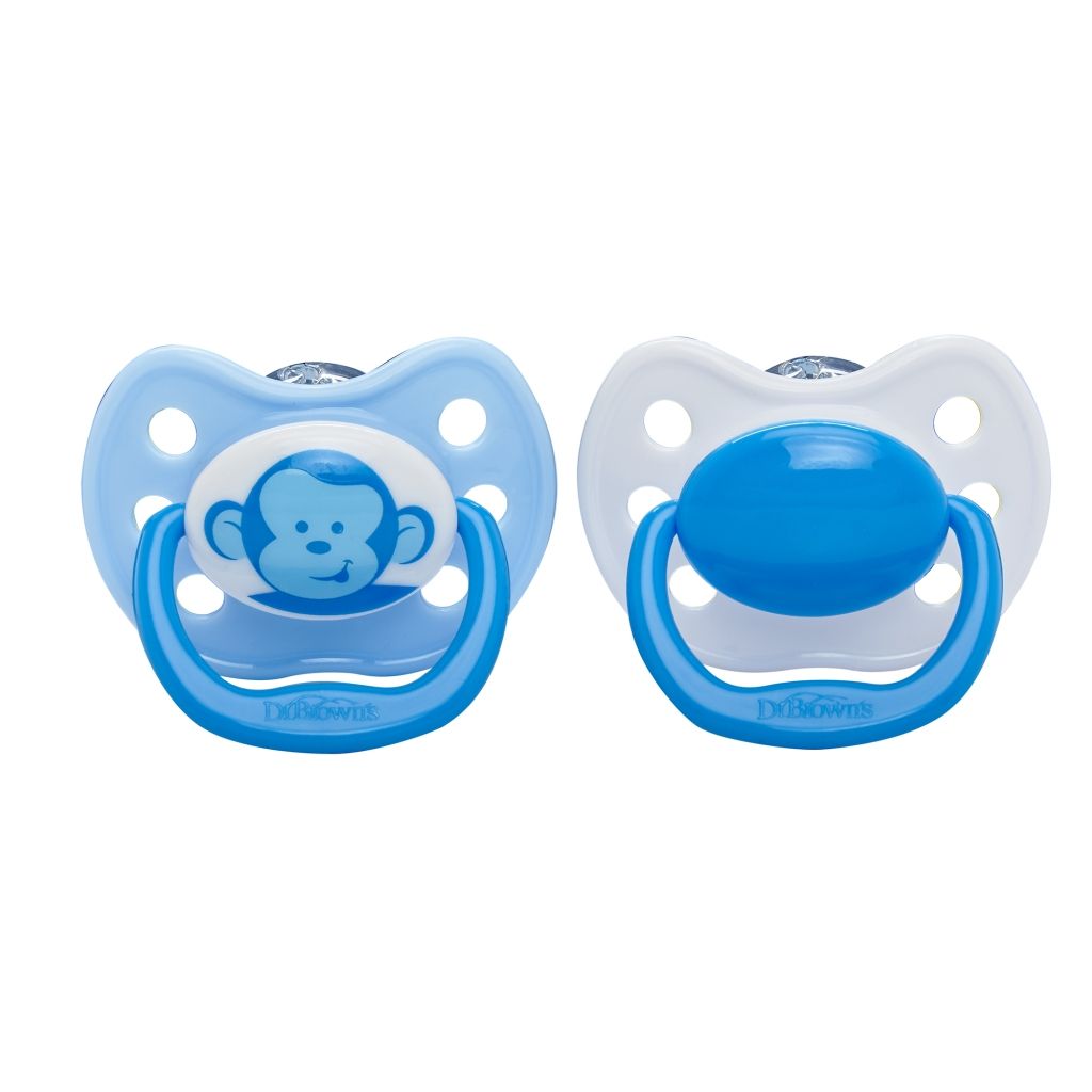 Dr. Brown's - Ortho Pacifiers - Stage 2 Blue Monkey