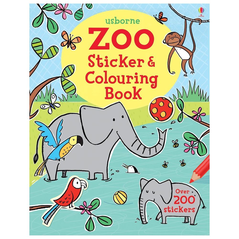 Zoo Sticker & Colouring Book