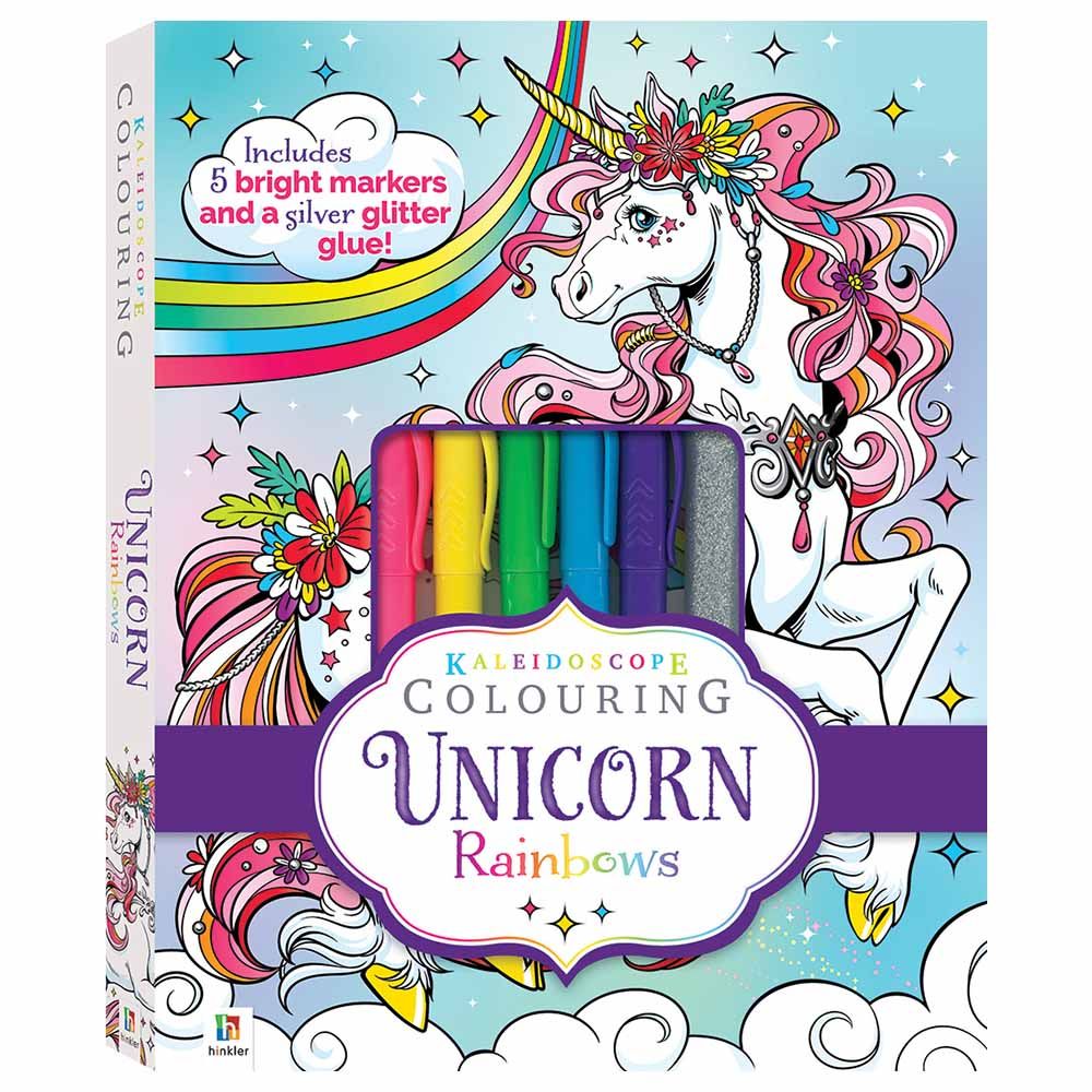 Kaleidoscope Colouring Unicorn Rainbows Book