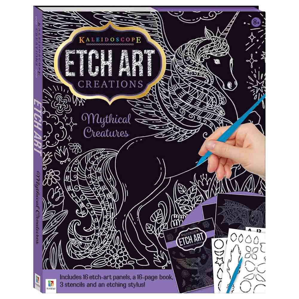 Etch Art Mythical Creatures Book