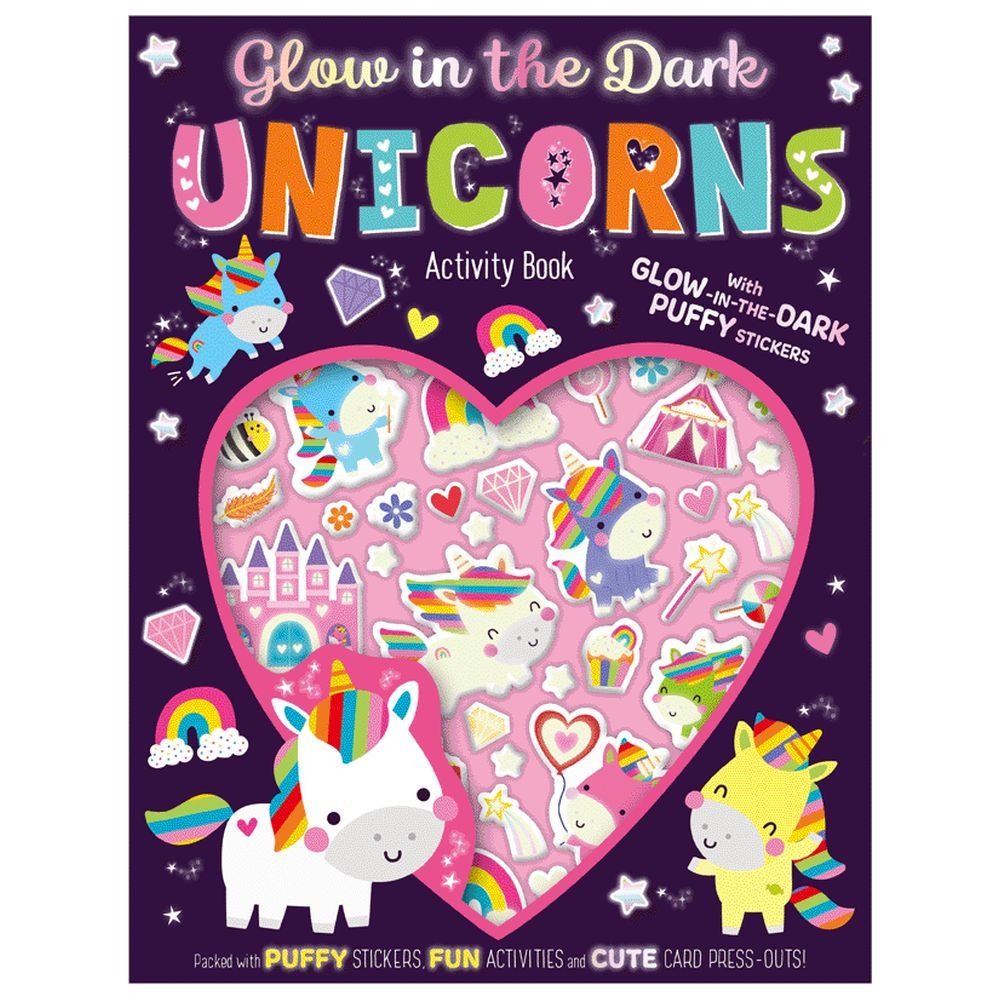 Glow in the Dark Unicorns Activity Book