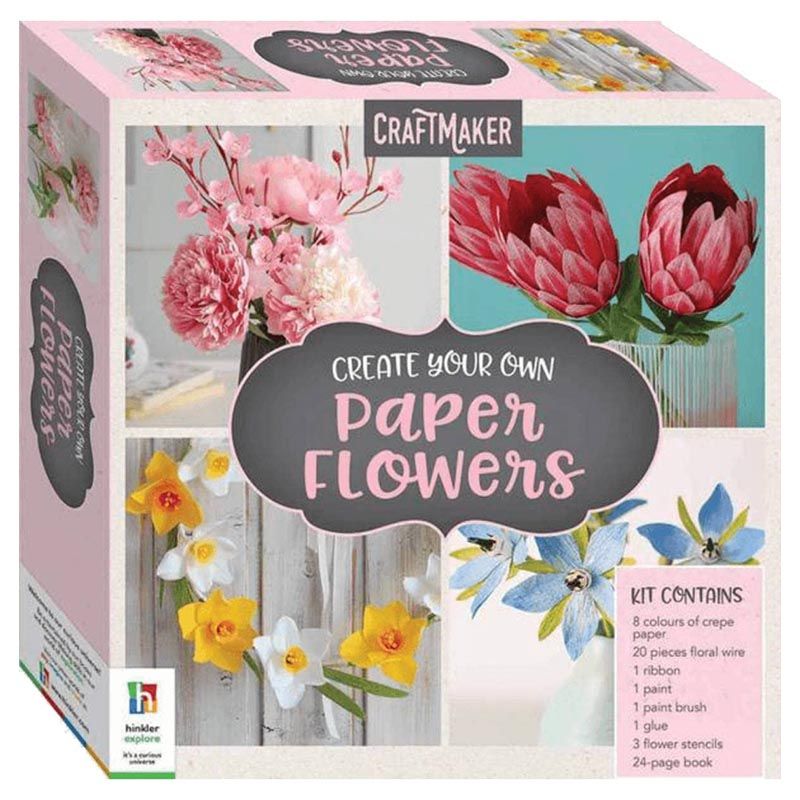 Gift Box Create Own Paper Flowers Book