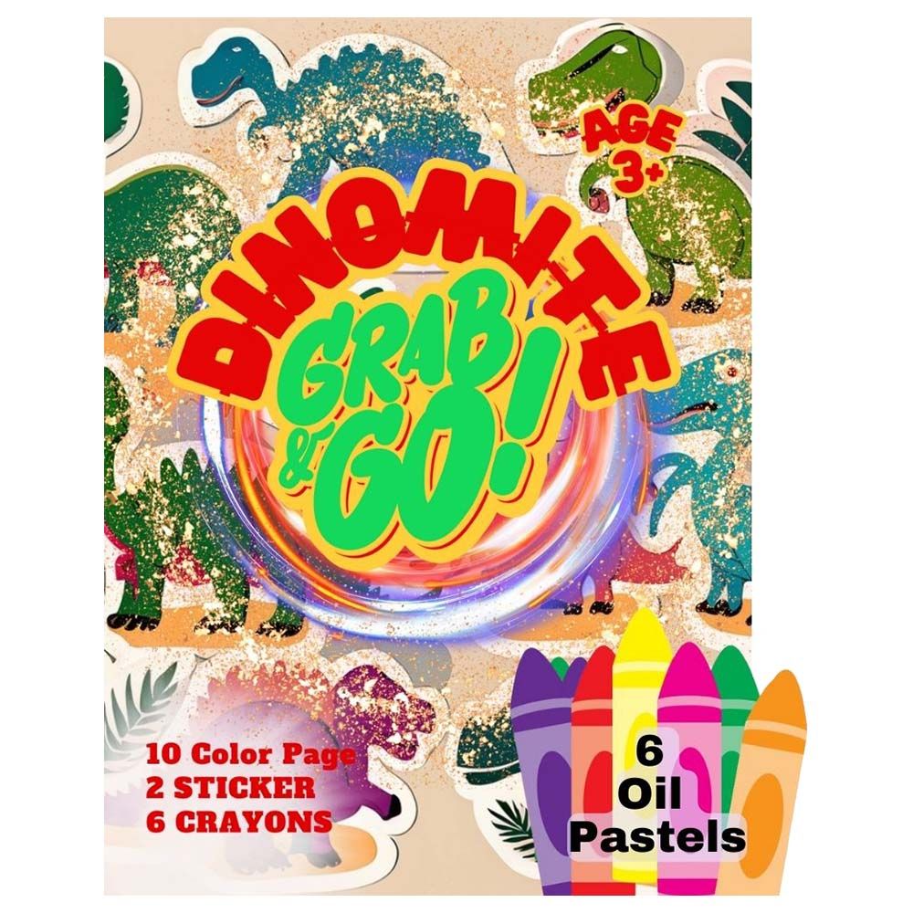 Just Kidding - Dinomite Grab And Go Coloring Fun Pack For Kids