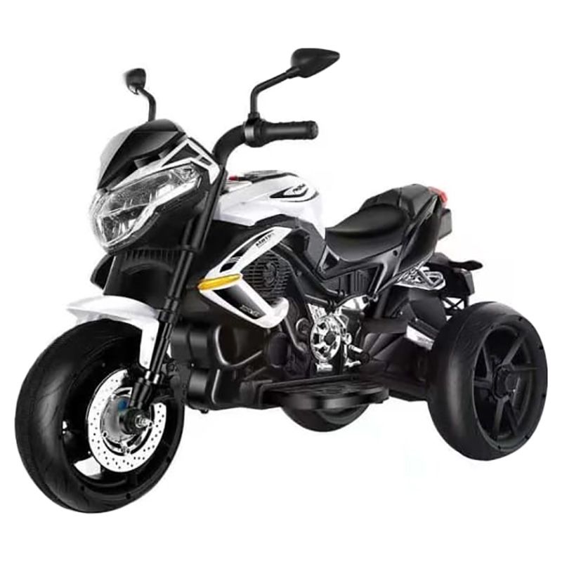 Megastar - 12V Xblade Ride On Trike Electric Motorbike - White