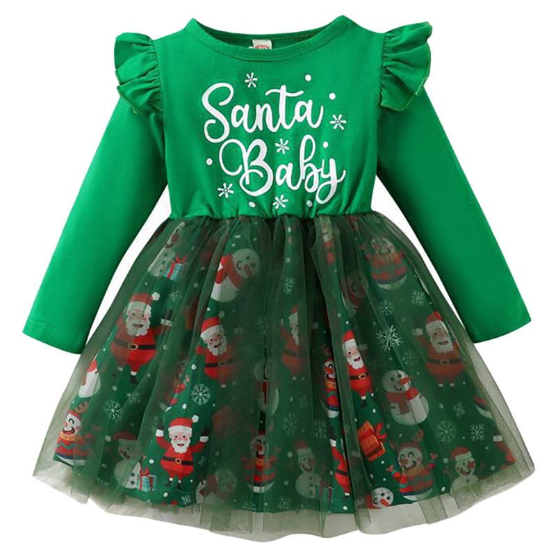 Sugar Rush - Santa Baby Christmas Fashion Dress - Green