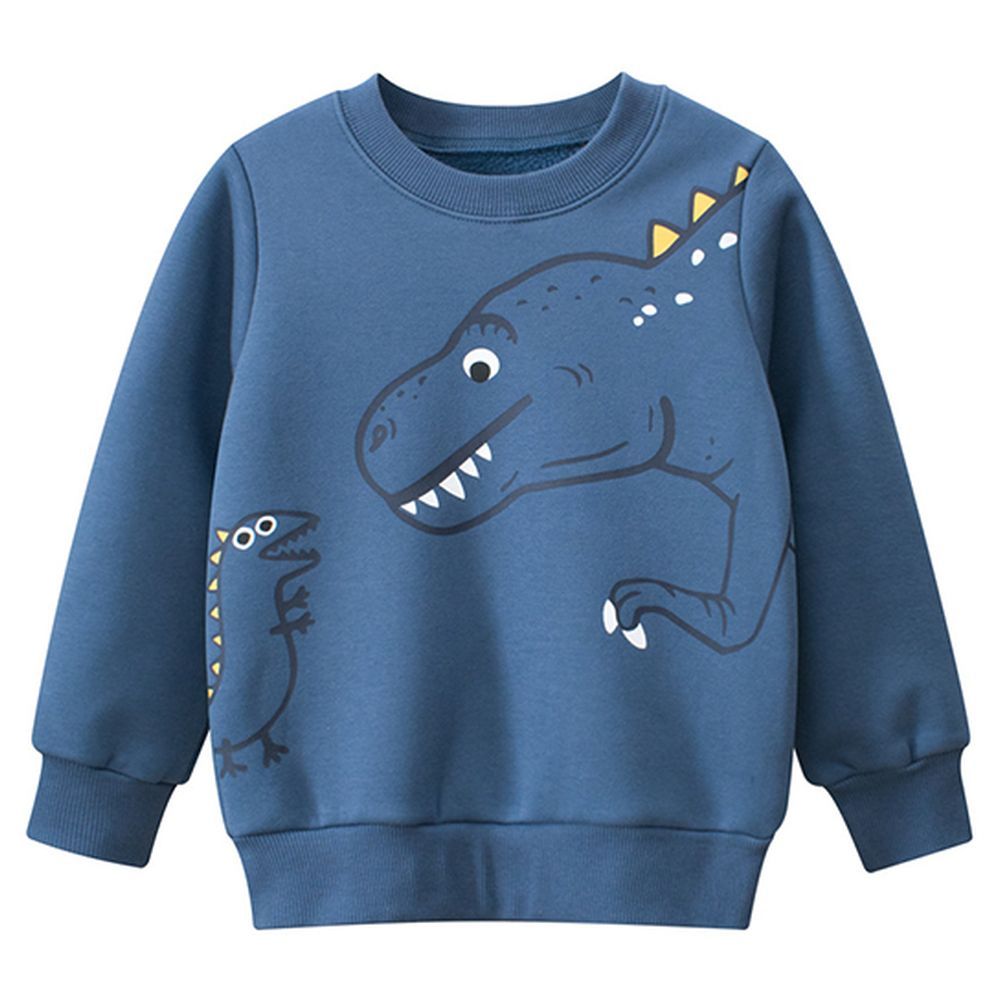 Sugar Rush - Printed Round Neck Full Sleeves Sweatshirt - Blue