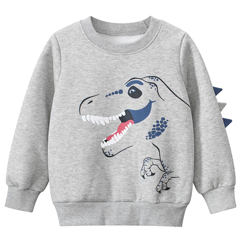 Sugar Rush - Regular Round Neck Full Sleeves Sweatshirt - Grey