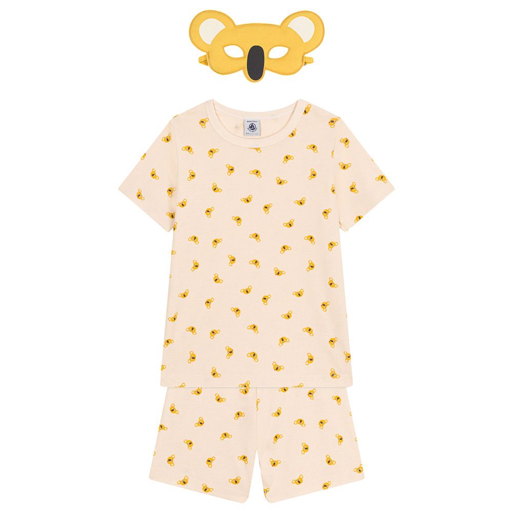 Petit Bateau - 2pc-Set - Boy's Cotton Koala Short Pajama Set - Beige