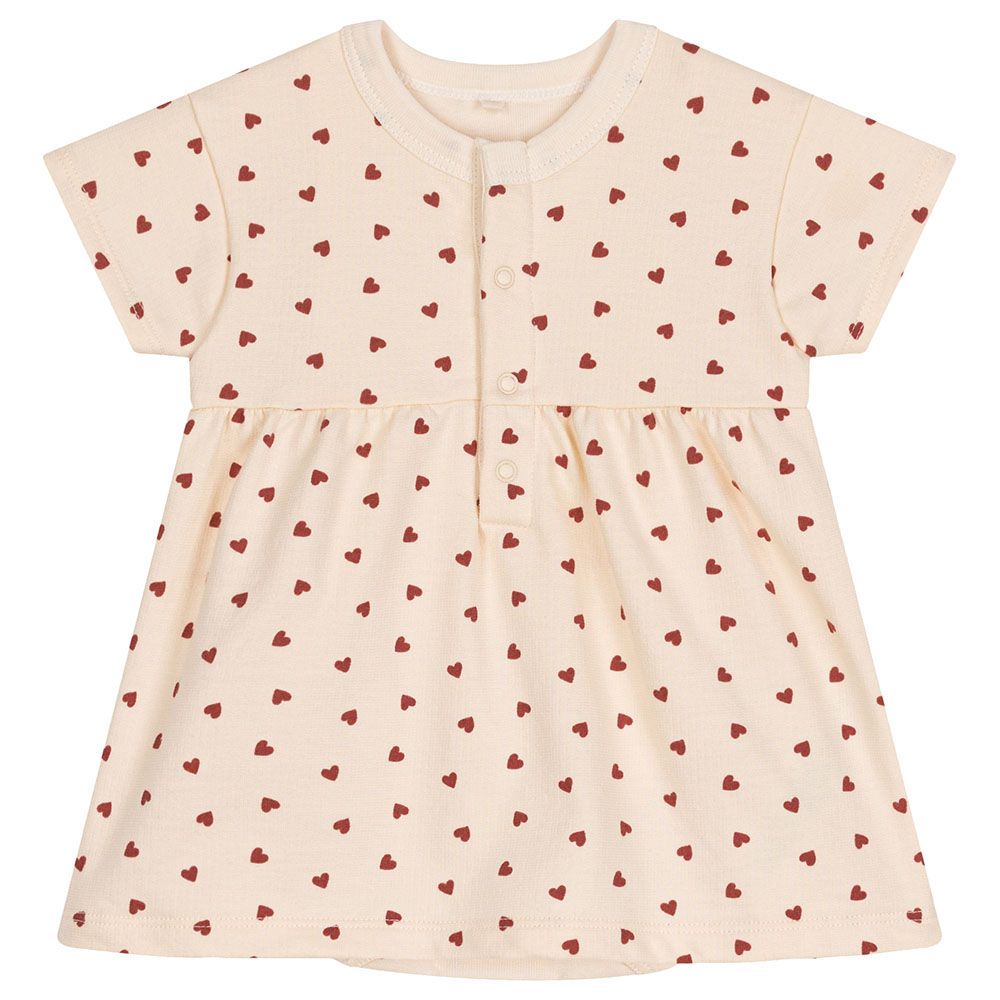 Petit Bateau - Baby's Lightweight Fleece Dress - Beige