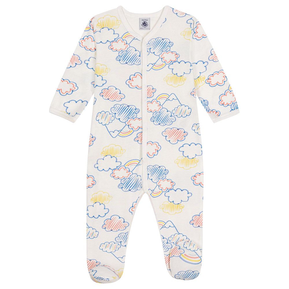 Petit Bateau - Babies' Cotton Rainbow Print Pyjama Set