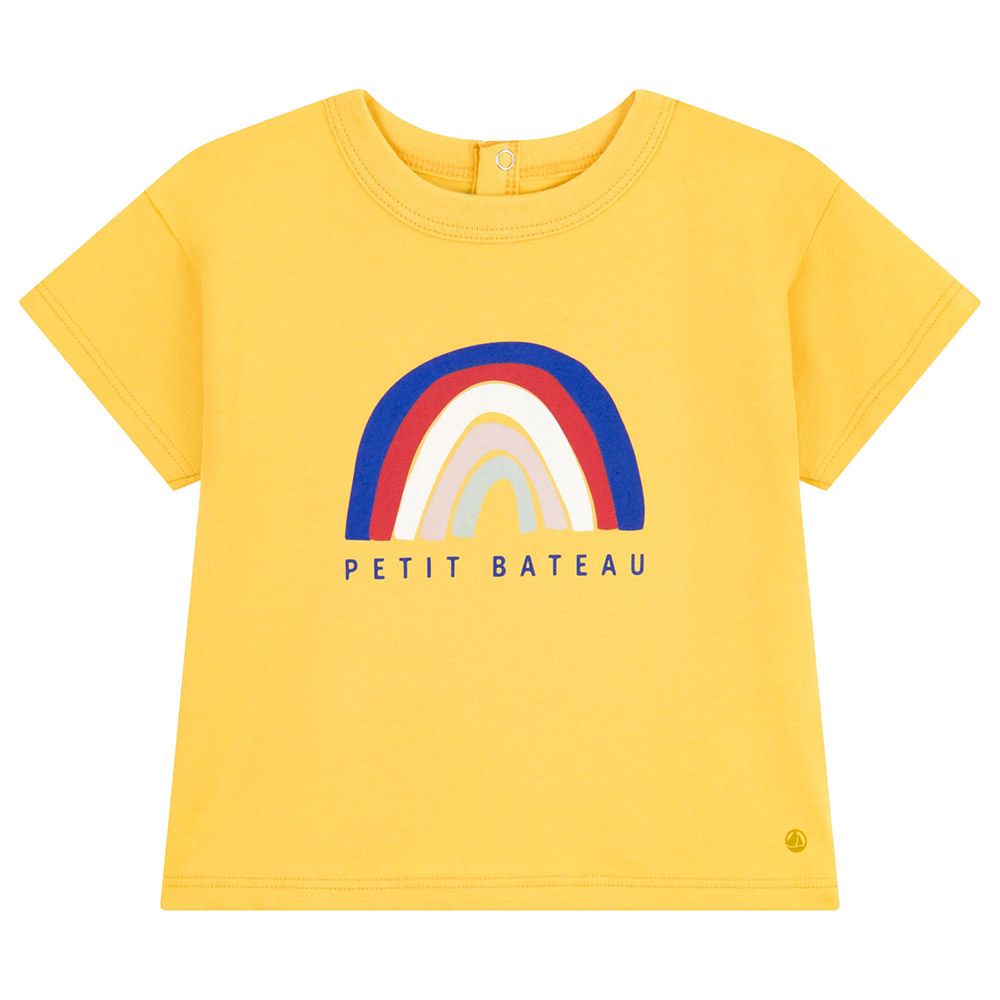 Petit Bateau - Baby's Short Sleeves Lightweight Jersey T-Shirt - Yellow