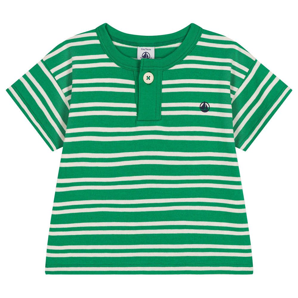 Petit Bateau - Baby's Short Sleeves Jersey T-Shirt - Green