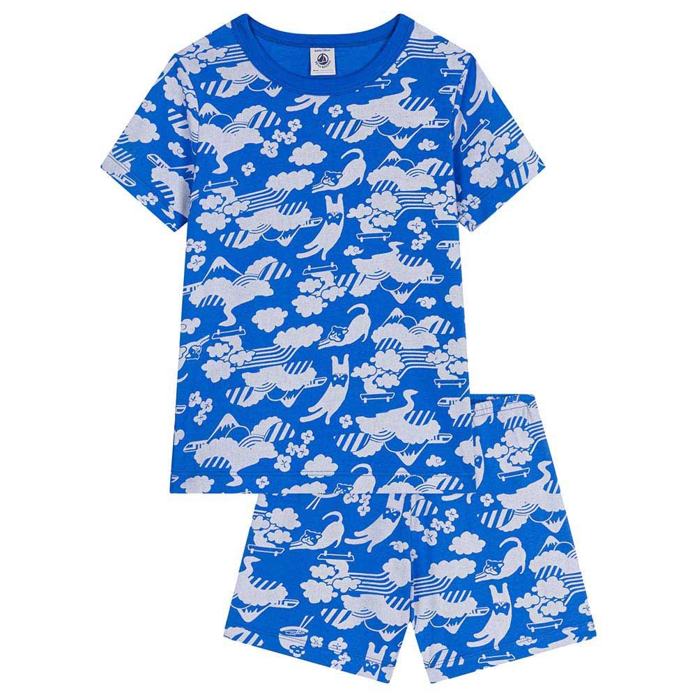 Petit Bateau - Children's Short Cotton Print Pyjama Set