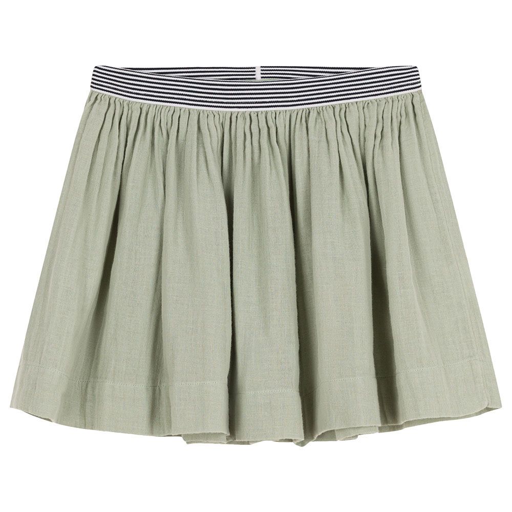 Petit Bateau - Girl's Cotton Gauze Skirt - Green