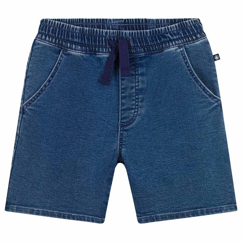 Petit Bateau - Boy's Denim Shorts - Blue