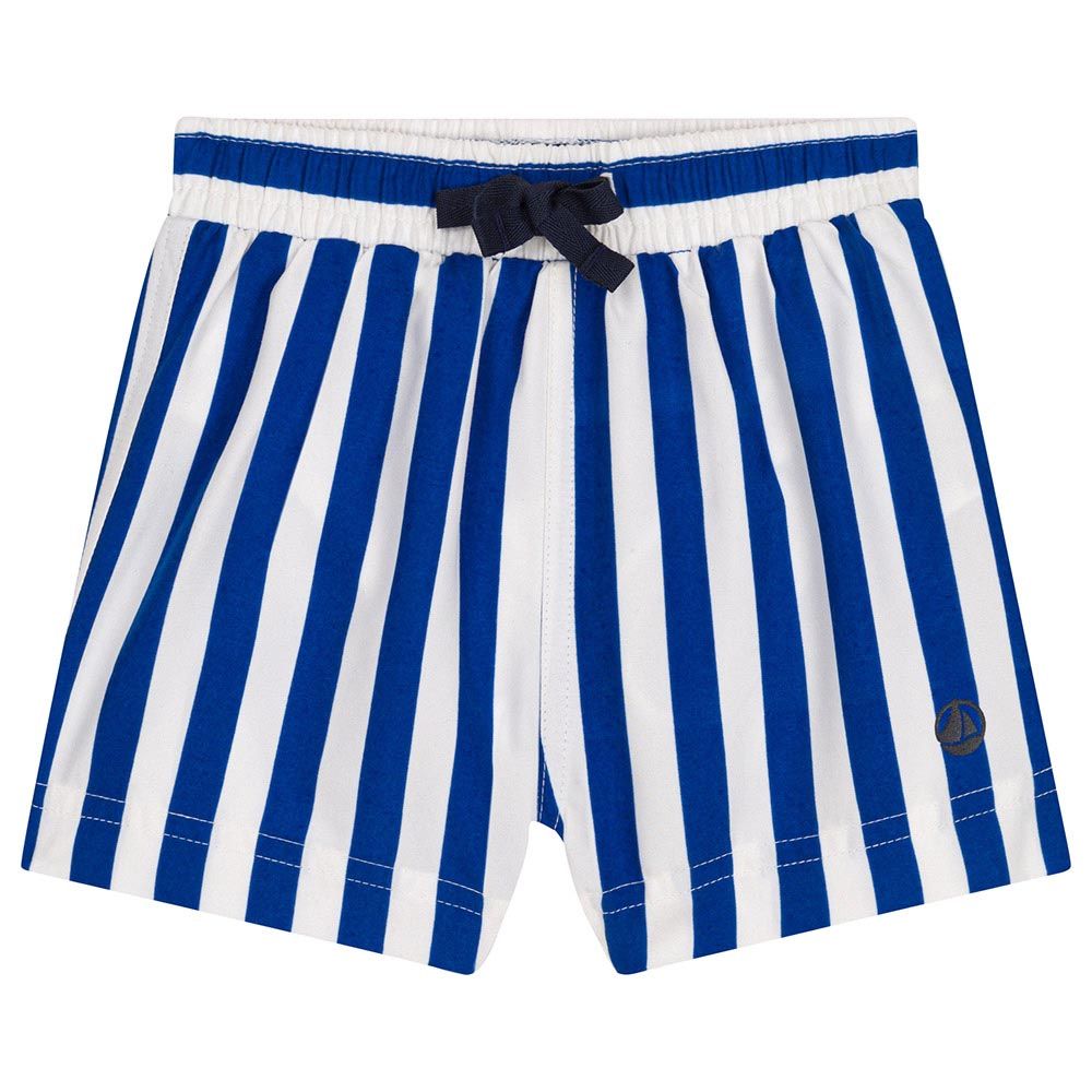 Petit Bateau - Babies' Swim Shorts - White/ Blue