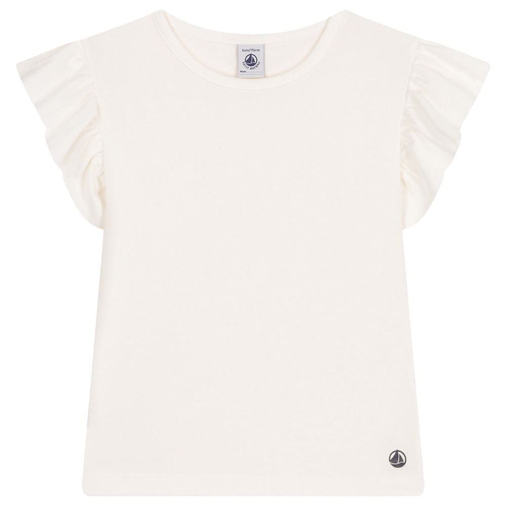 Petit Bateau - Girl's Cotton T-Shirt - White