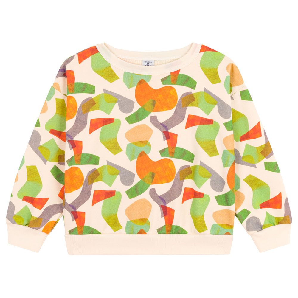 Petit Bateau - Boys Printed Fleece Sweatshirt